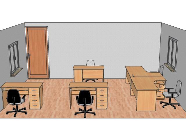 Дизайн офисной мебели Вариант №12