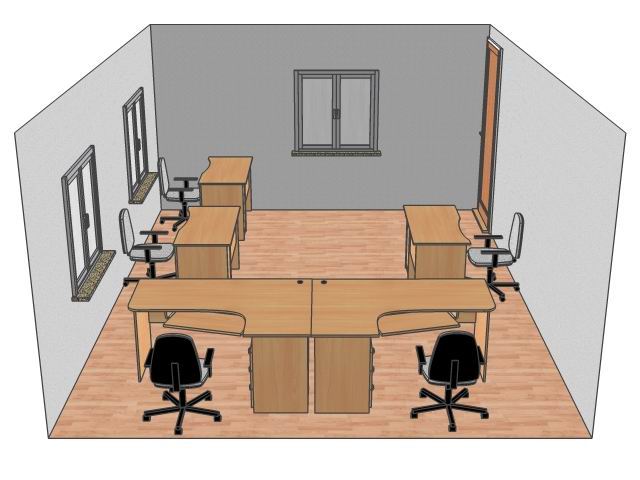 Дизайн офисной мебели Вариант №12