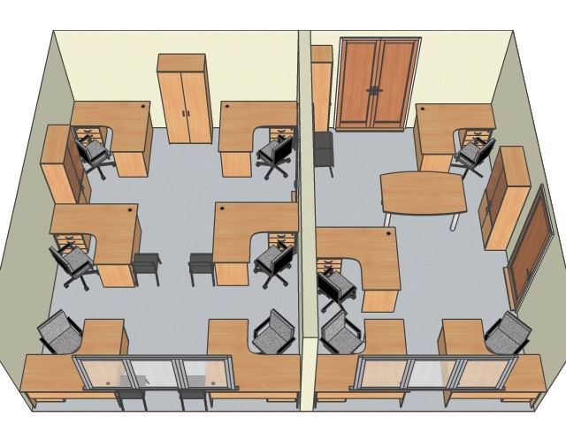 Дизайн офисной мебели Вариант №16