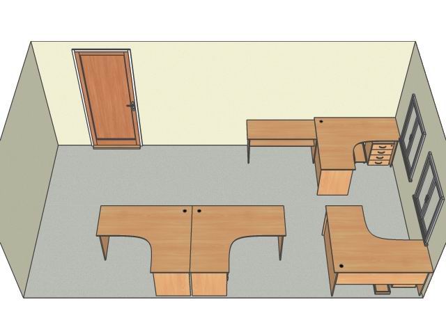 Дизайн офисной мебели Вариант №17