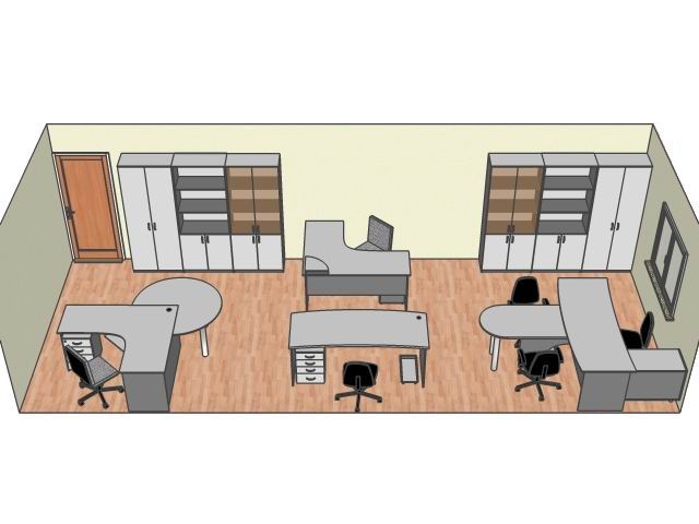 Дизайн офисной мебели Вариант №18