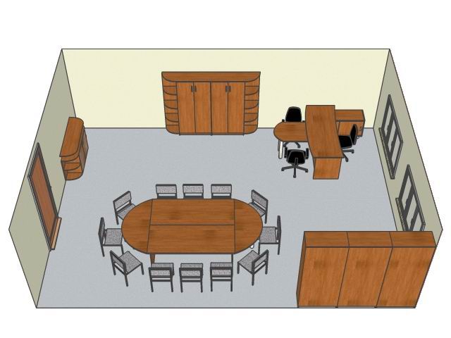 Дизайн офисной мебели Вариант №19