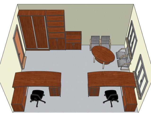 Дизайн офисной мебели Вариант №28