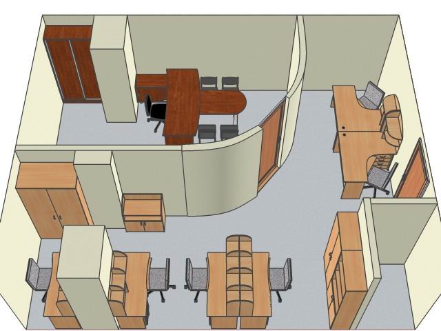 Дизайн офисной мебели Вариант №32