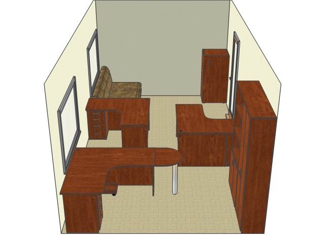 Дизайн офисной мебели Вариант №4