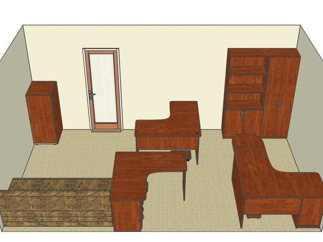 Дизайн офисной мебели Вариант №4